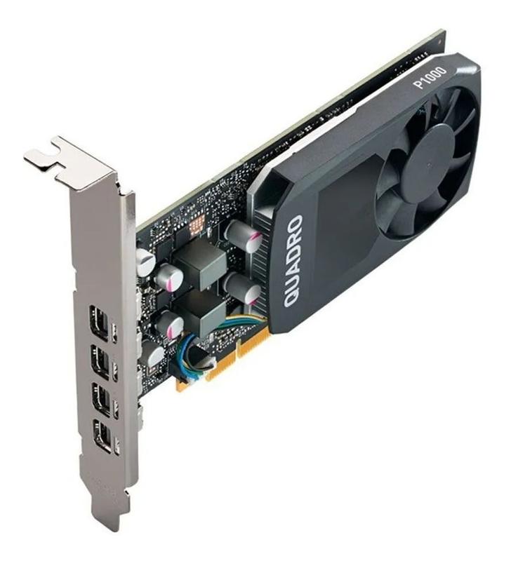 Placa De Video Nvidia Quadro P1000 4gb 128 Bits 4 Mini Dp - Placa